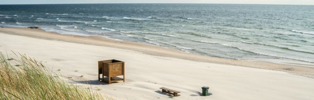 Beachside benches near Lighthouse