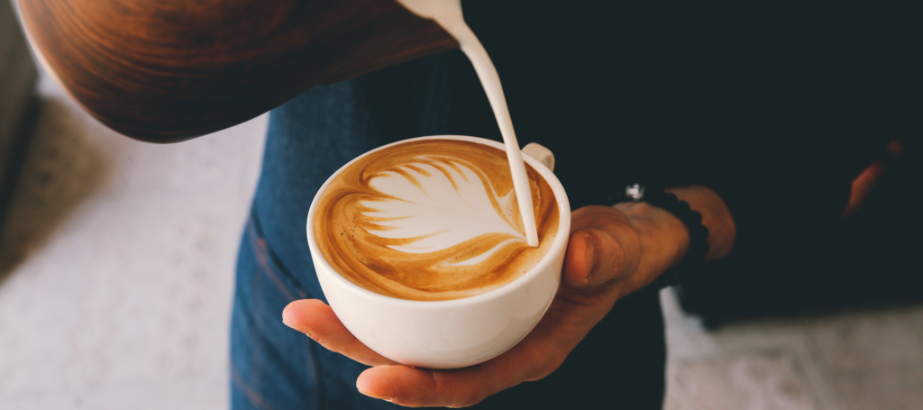 Coffee being prepared